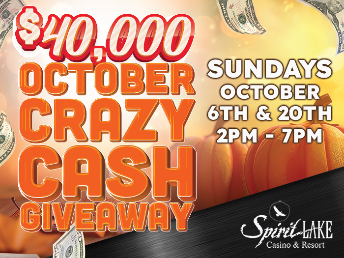 October Crazy Cash Giveaway