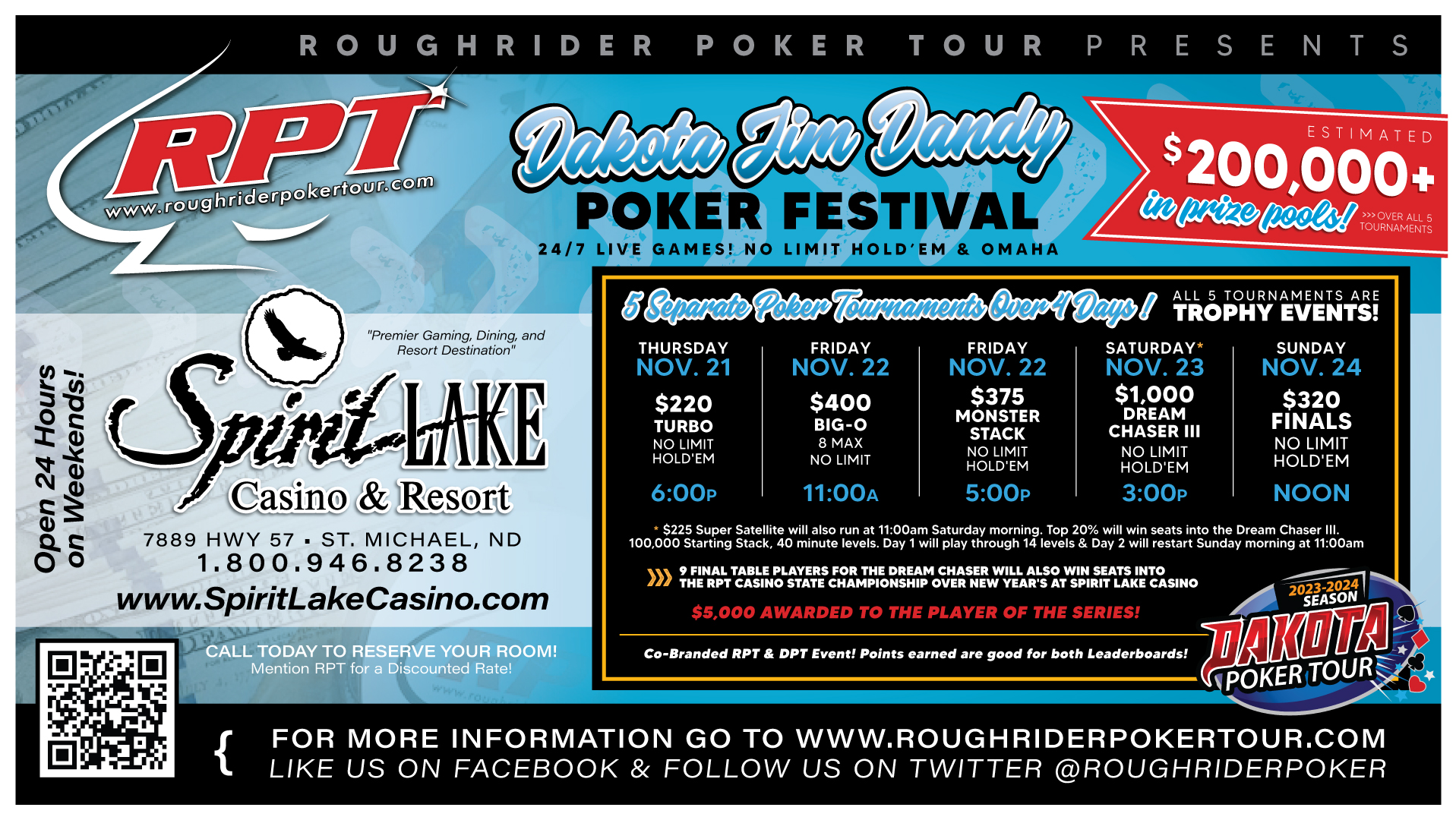 Dakota Jim Dandy Poker Festival graphic